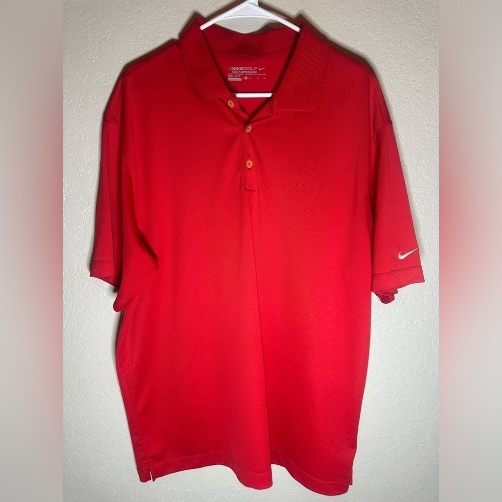 Nike Golf Dri fit red polo size XL - Picture 1 of 4